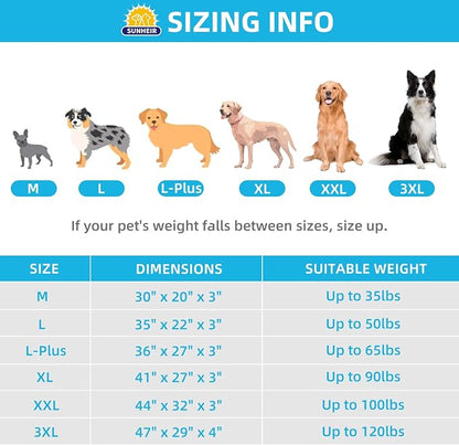 Sunheir Orthopedic Dog Bed for Medium Dogs, Waterproof Deluxe Plush Dog Crate - Image 6