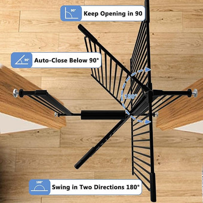 40.5" Extra Tall Baby Gate for Stairs, 29.5"-40.5" Extra Wide Dog Gate Indoor - Image 7