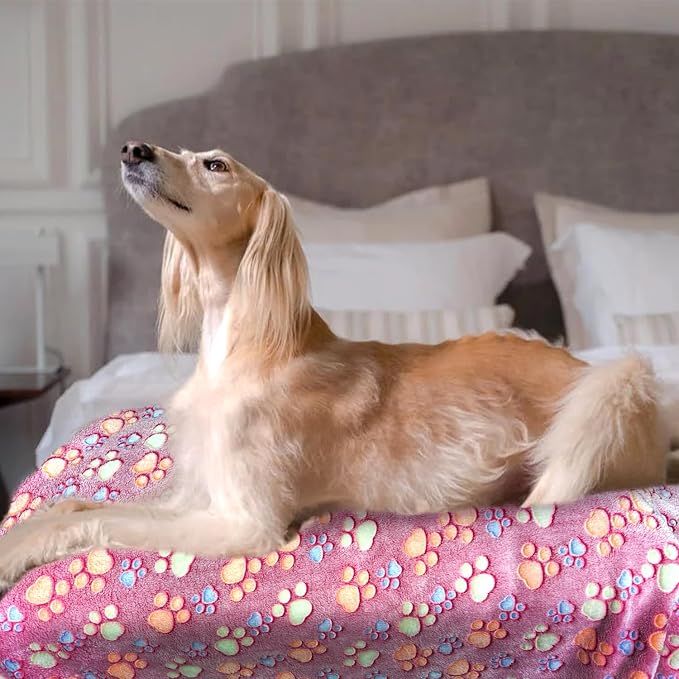 Dog Blankets for Large Dogs, Soft Fluffy Flannel Pet Blanket Mat Cover for Bed - Image 7