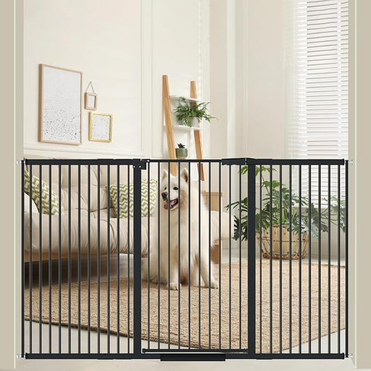 40.55" Tall, 61.61-69.48 Inch Wide, 1.37" Ultra Narrow Spacing Dog Pet Baby by AiWMGL