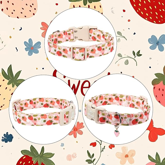 Strawberry Dog Collar for Large Dogs - Image 6