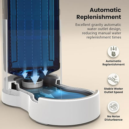 CZPET 2.5 Gallon Dog Water Bowl Dispenser, Automatic Dog and Cat Water Dispenser - Image 5