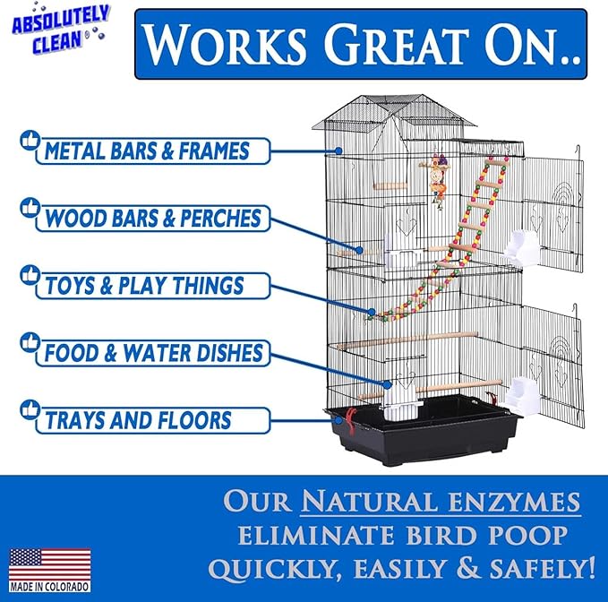 Absolutely Clean Amazing Bird Cage Cleaner and Deodorizer - Image 3