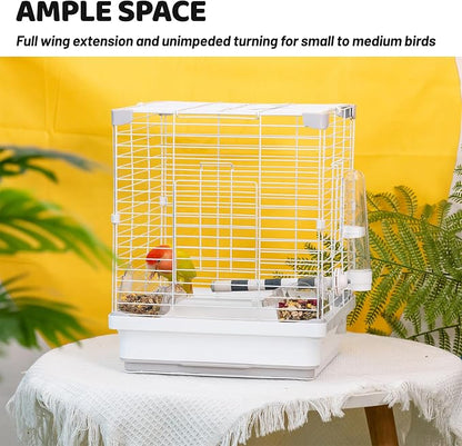 14.6" Portable Travel Bird Cage, Parrot Cage, Ample Room - Image 4