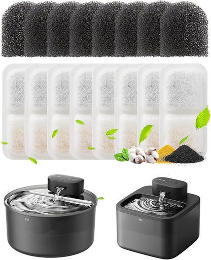 oneisall 8 Replacement Filters for Cat Water Fountain PW13 PW14, 4 Months Set by oneisall