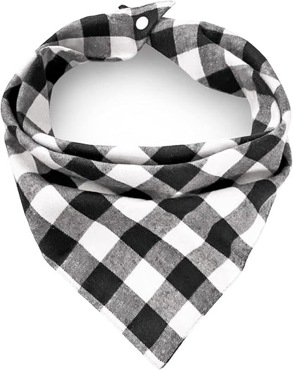 Christmas Plaid Dog Bandana by ZIRVYIR