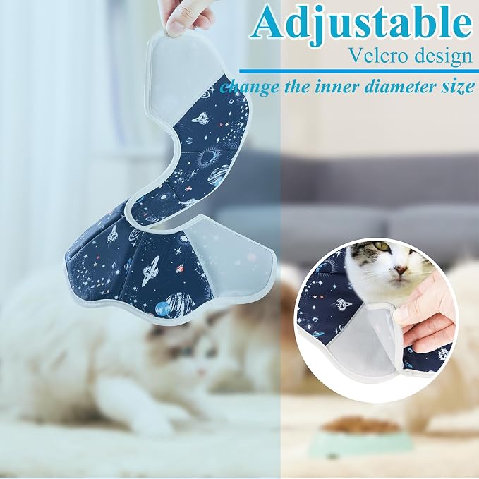 Cat Cone Collar Soft, Cat Recovery Collar to Stop Licking, Protective Cats Neck - Image 2