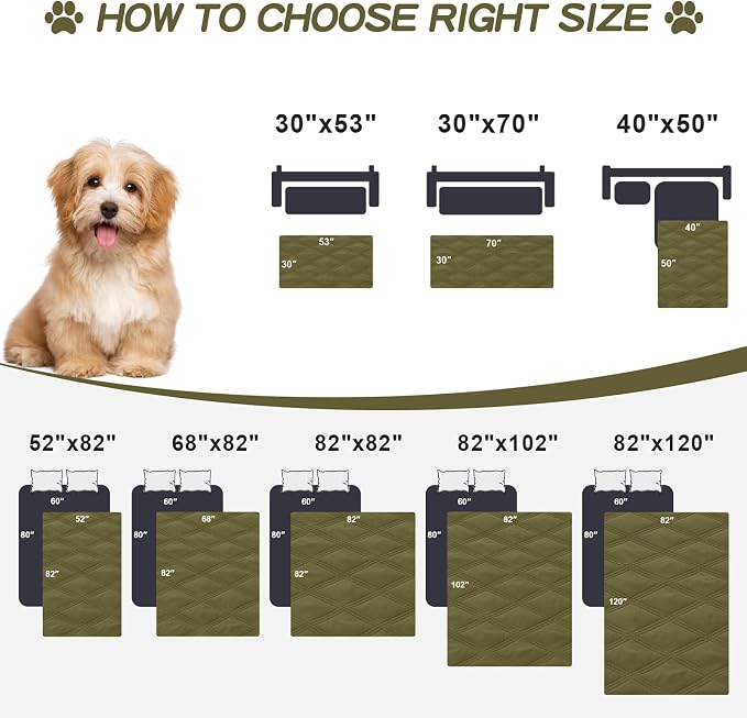 Smiry Waterproof Dog Bed Cover Blanket 30x70, Soft Reversible Pet Blanket - Image 6