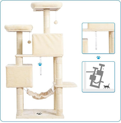 Hey-brother Large Multi-Level Cat Tree Condo Furniture - Image 8
