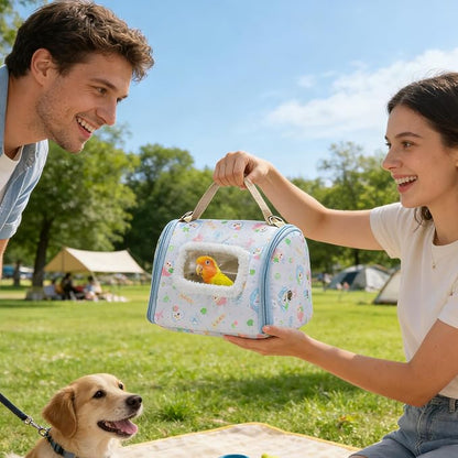 Bird Travel Carrier - 450g Lightweight Parrot Transport Box - Image 4