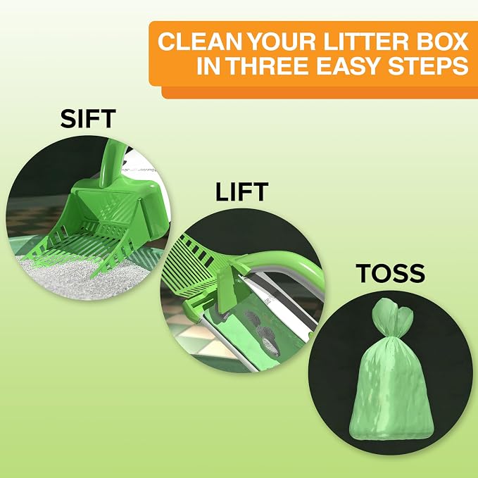 Neater Pet Brands Neater Scooper XL Cat Litter Scoop, 15 Refill Bags – - Image 4