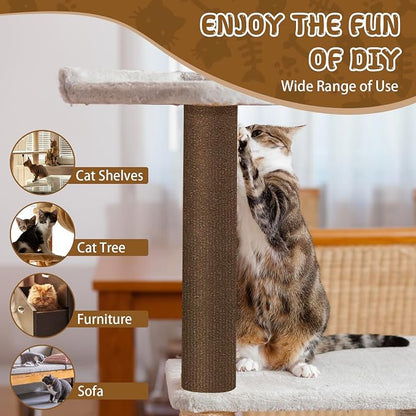 Climbing Cat Scratcher Mat Trimmable Cat Scratching Post Carpet 78.7’’x15.8’’ - Image 6