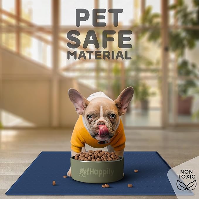 Dog Food Mat - 28x18” Large Silicone Stove Top Protector, Silicone Pet Feeding - Image 3