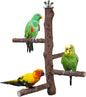 Bird Perch Stand Toy, Natural Wood Parrot Perch Bird Cage Branch Perch by Filhome