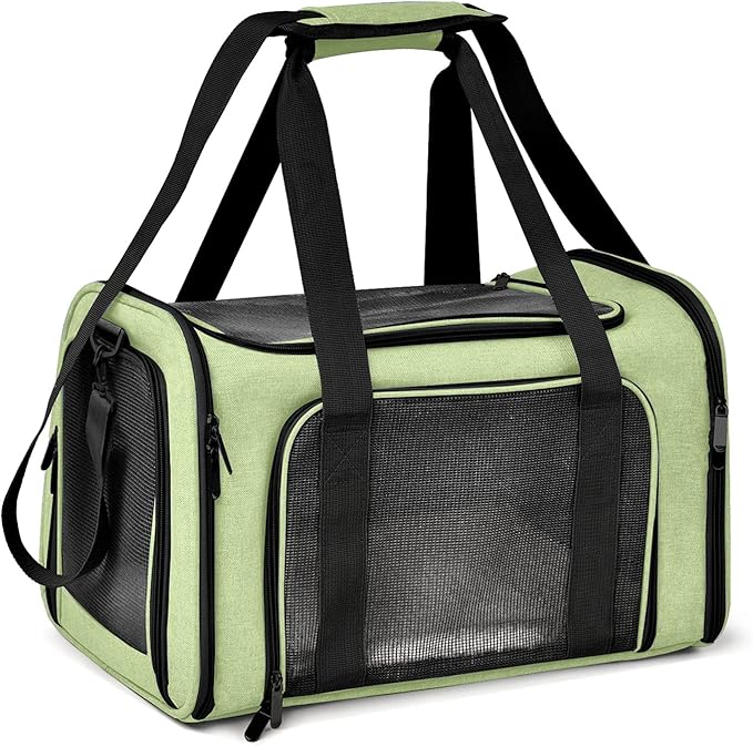 Henkelion Pet Carrier for Small Medium Cats Dogs Puppies up to 15 Lbs, Airline by Henkelion