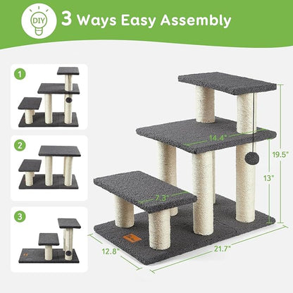 Pawque Dog Stairs & Cat Scratching Post Pet Steps - Image 5