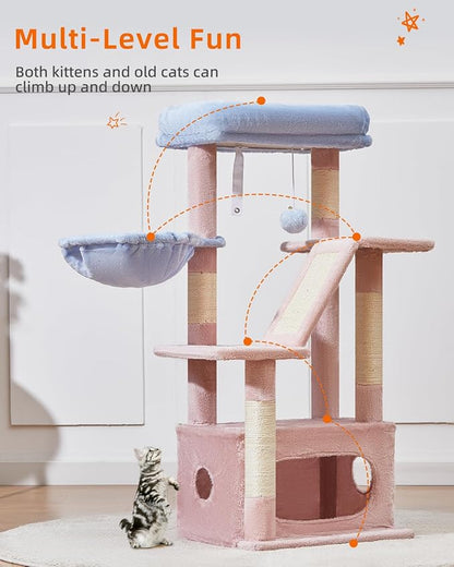 Taoqimiao Cat Tree, 38.5-Inch Cat Tower - Image 7