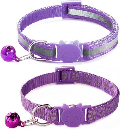Purple Break Away Cat Collar by YOUALSO