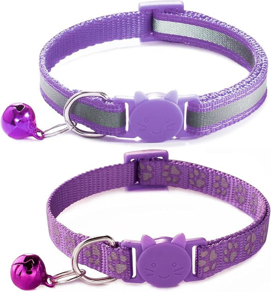 Purple Break Away Cat Collar by YOUALSO