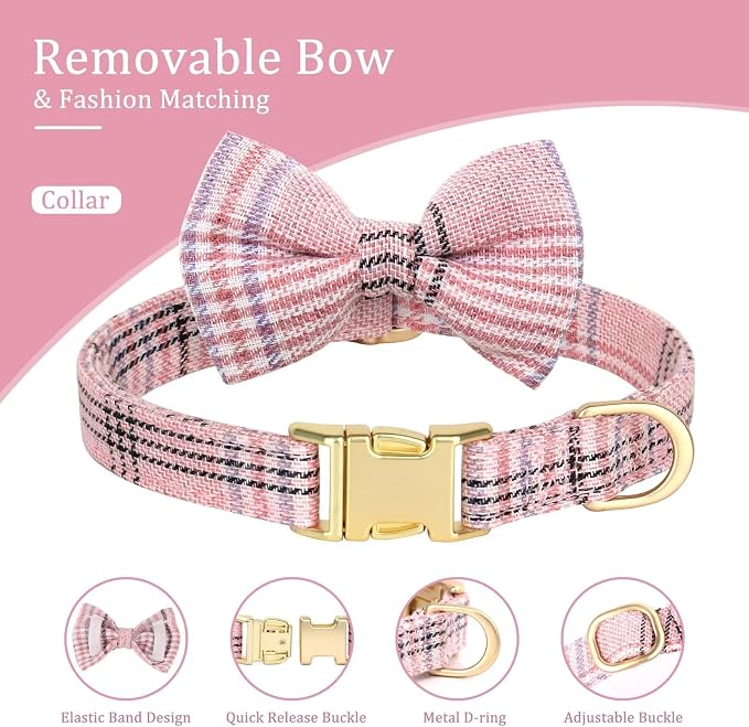 Beirui Cute Extra Small Dog Harness Collar and Leash Set - Image 6