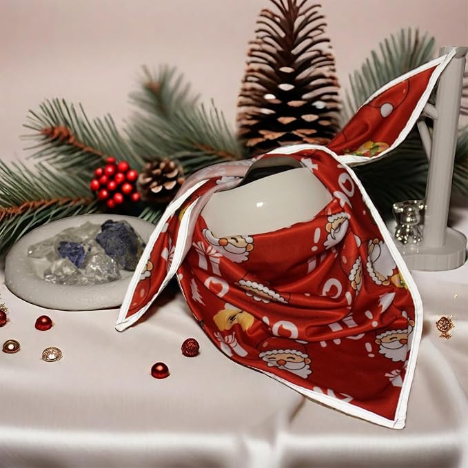 Christmas Dog Bandanas Santa Claus Dogs Scarf - Image 7
