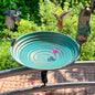 DREAMSOUL 13 Inches Deck Bird Bath, Metal Bird Bath Bowl Unheated by DREAMSOUL