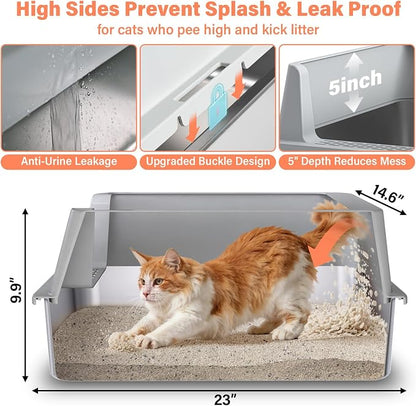 Stainless Steel Cat Litter Box - Image 3