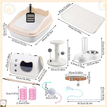 Eccliy Kitten Starter Kit, Pet Toy, Folding Carrier, Climbing Frame, Automatic - Image 3