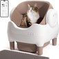 Automatic Litter Box Open Top: Self Cleaning Cat Litter Box Smart by KITPLUS