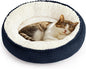 Love's cabin Round Donut Cat and Dog Cushion Bed, 20in Pet Bed by Lovescabin