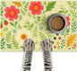 Absorbent Pet Feeding Mat Floral Design by HOMETITUTE