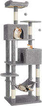 Feandrea Cat Tree, 73.2-Inch Tall Cat Tower, Plush Multi-Level Condo by FeandreabySONGMICSHOME