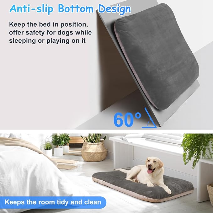 Dog Bed for 150 Pounds Dogs, Super Comfy Large Bed, 47 Inches Orthopedic - Image 4