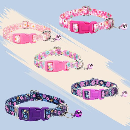 Cute Puppy Collar with Bell-Nylon Dog Collar - Image 5