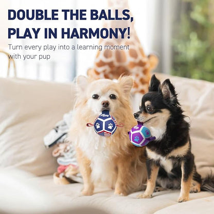 QDAN 2 Pack Small Dog Toys, Puppy Balls, Dog Balls - Image 4