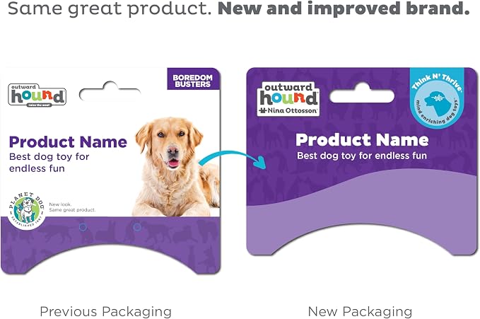 Outward Hound Nooks Happiness Interactive Durable Treat-Dispensing Dog Toy - Image 2
