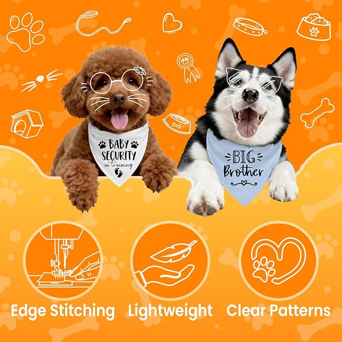 Big Sister&Baby Security in Training Dog Bandana, Dog Bandanas - Image 2
