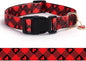 Love Pattern Dog Collar with Buckle Adjustable Safety Nylon Collars by BOOMIBOO