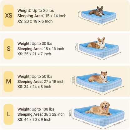 MIHIKK Rectangle Dog Beds for Large Dogs & Cats, Orthopedic Sleeping Pet Bed - Image 4