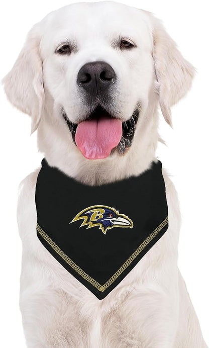 Pets First NFL Baltimore Ravens TIE Bandana, Size Small/Medium. Dog Bandana - Image 4