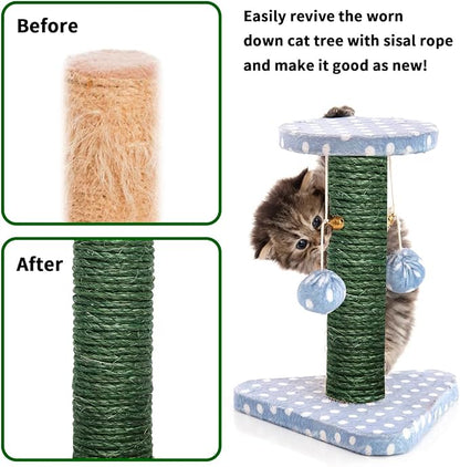 Green Sisal Rope 1/4 Inch by 164-Feet - Image 2