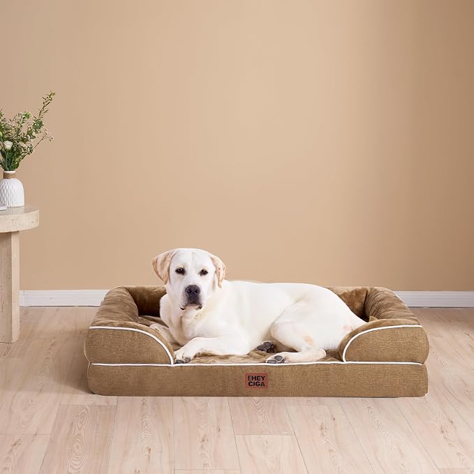 EHEYCIGA Orthopedic Dog Beds for Large Dogs, Waterproof Memory Foam Large Dog - Image 9