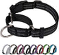 Martingale Dog Collar, Adjustable Nylon Reflective Collar by JOYEEIIOO