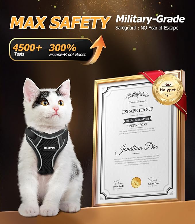 Halypet Cat Harness and Leash Set - Image 2