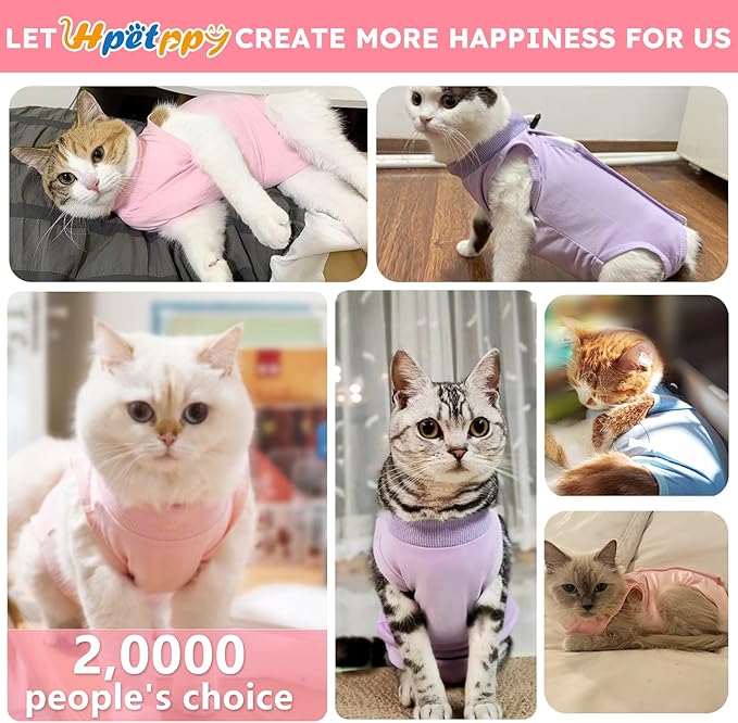 Cat Recovery Suit, Breathable Cat Surgery Recovery Suit Female, Cat Onesie - Image 3