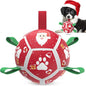 QDAN Small Christmas Dog Toys, Soccer Ball by QDAN