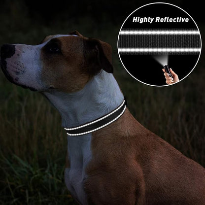 TagME Dog Collars, Adjustable Reflective Nylon Pet Collar - Image 5