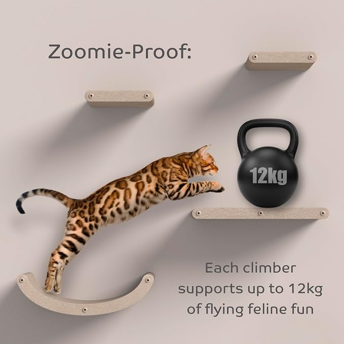 Wall Mounted Cat Steps Short Shelves by Pryde Pets - Image 7