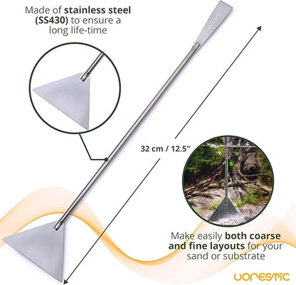 VORESTIC 4Pcs Aquascaping Tools, Stainless Steel Aquarium Tweezers, Scissors - Image 5