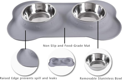 Hubulk Pet Dog Bowls 2 Stainless Steel Dog Bowl - Image 3